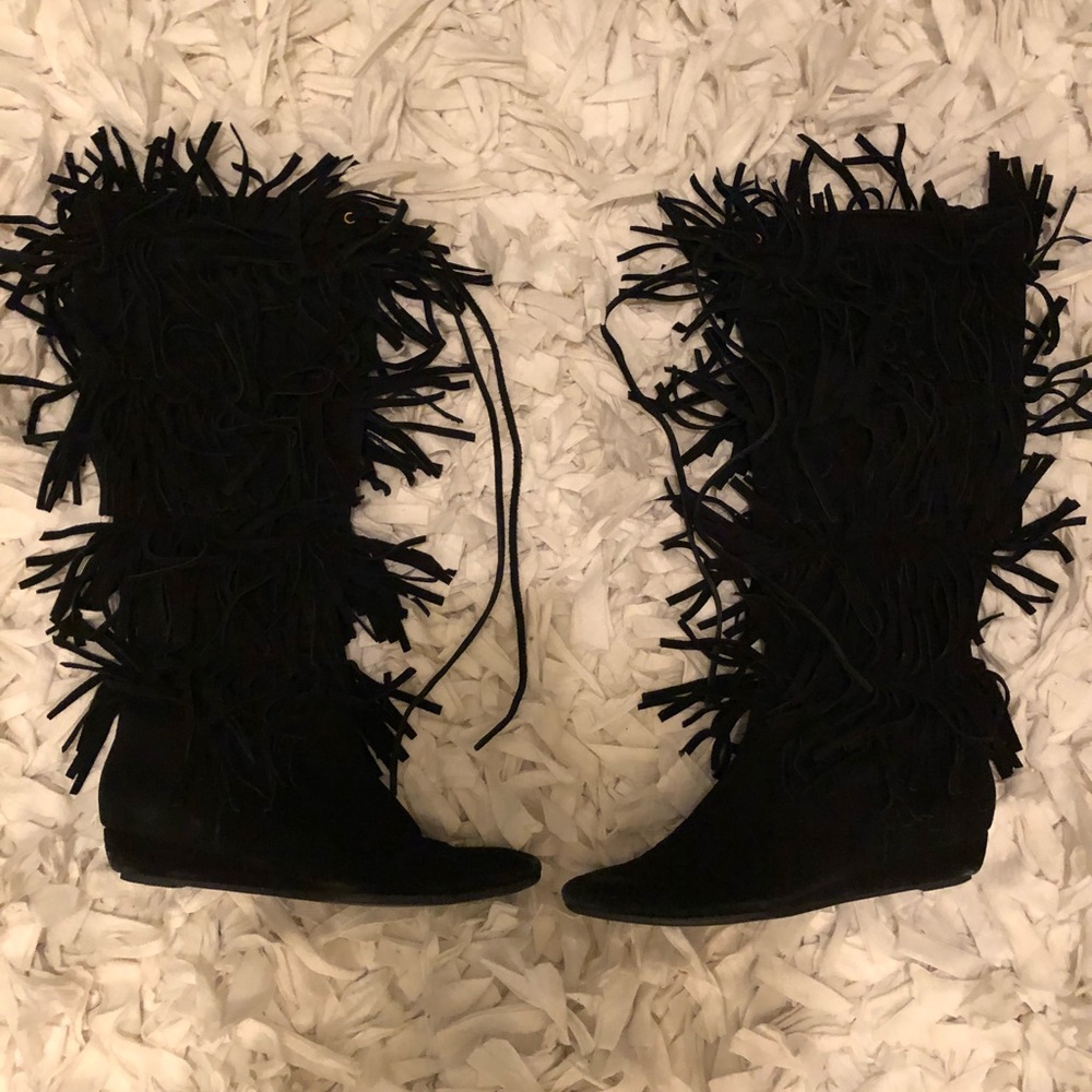 Michael kors fringe boots